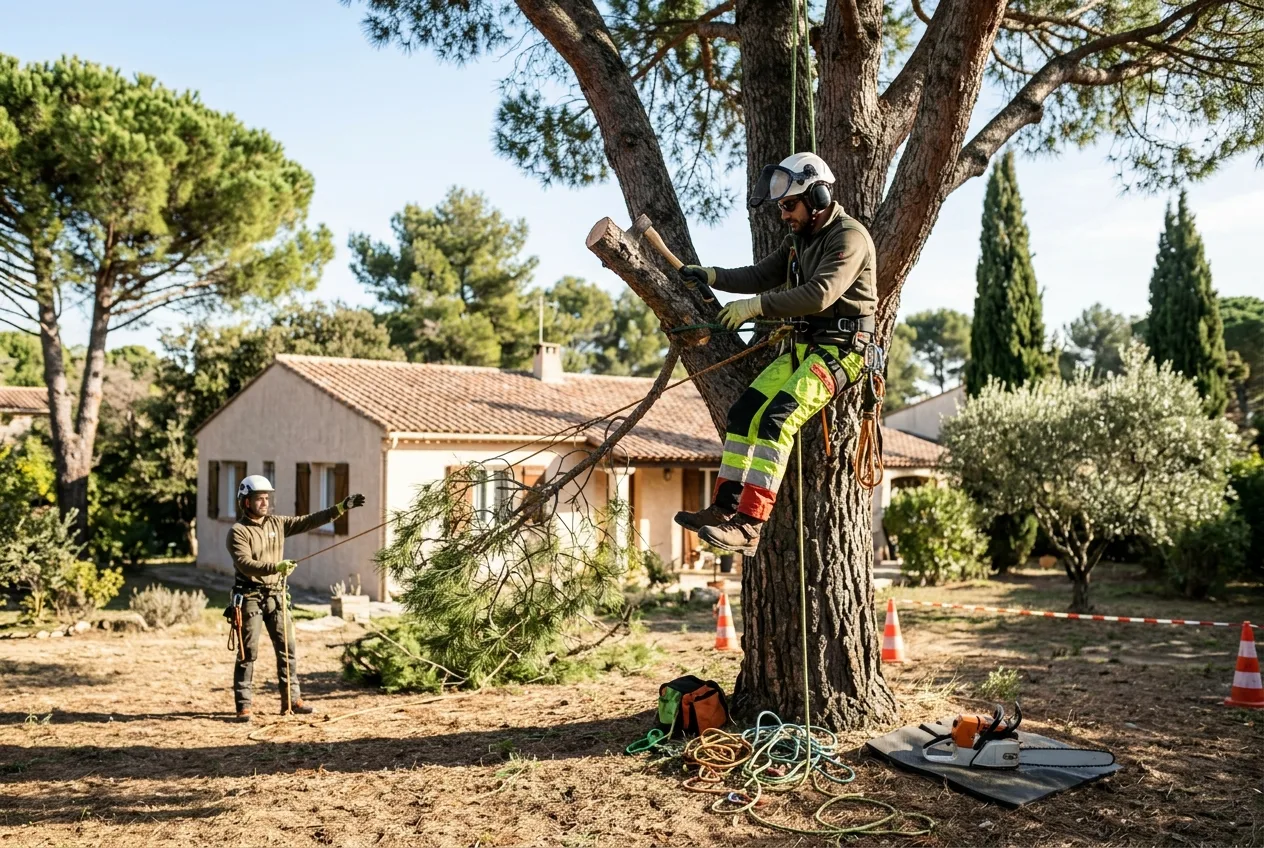 Intervention urgente sur branche cassée à Fréjus